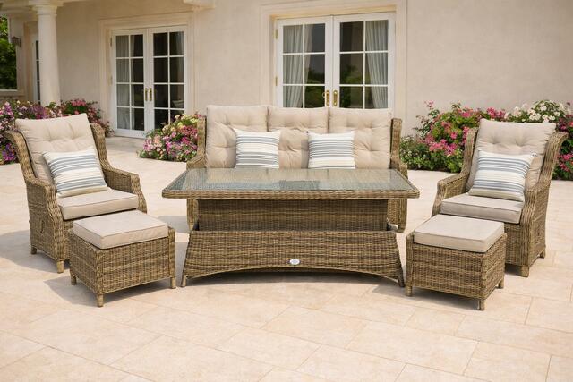 Rioja Rioja Reclining High Back Dining Sofa Set Rioja Rioja Reclining High Back Dining Sofa Set