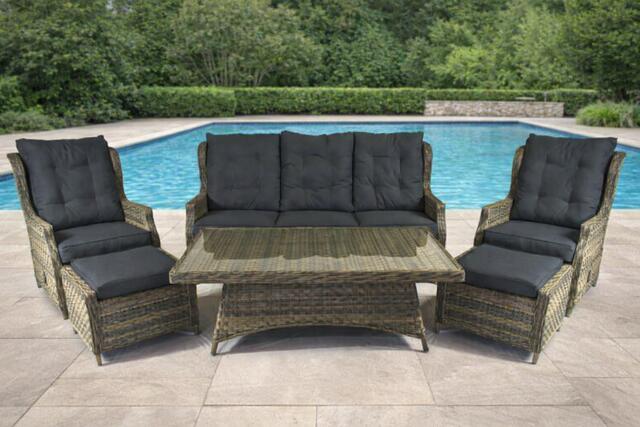 Rioja Reclining High Back Dining Sofa Set Rioja Reclining High Back Dining Sofa Set