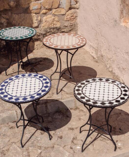 Bedar Brown Mosaic 60cm dia. Bistro Table