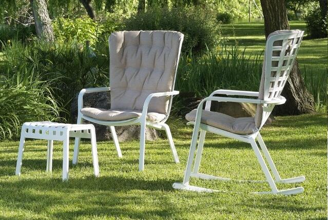 Reclining Chairs Indalocio, Resin Recliner Chair White