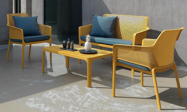 Net Coffee Table 100 Senape