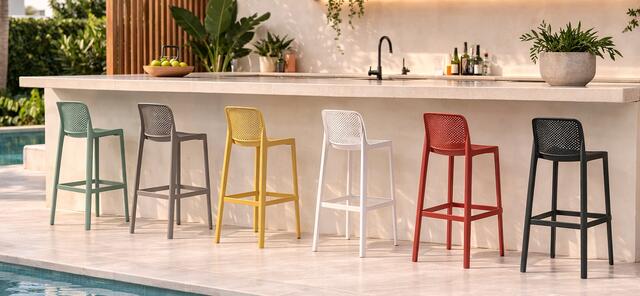 Net Bar Stool 76 Antracite Net Bar Stool 76 Antracite