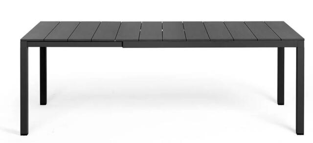 Antracite Rio 140cm Aluminium Extendable Table (6-8)