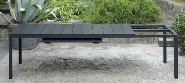 Antracite Rio 140cm Aluminium Extendable Table (6-8)