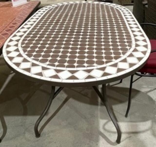 Sambala Mosaic 150 x 90cm Oval Dining Table