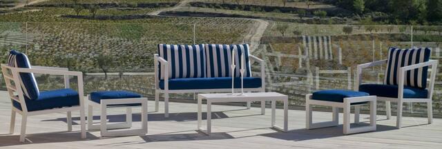 Acapulco 2 Seater Aluminium Sofa Set