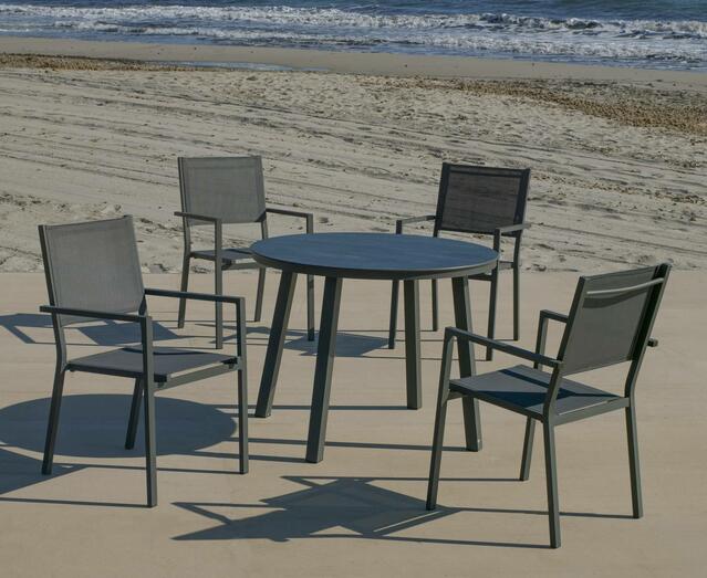 Corcega Aluminium Dining Chair Antracite