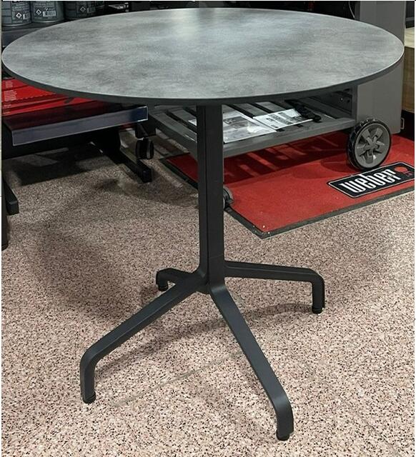 Piano Laminato 80cm dia Table Top Cemento