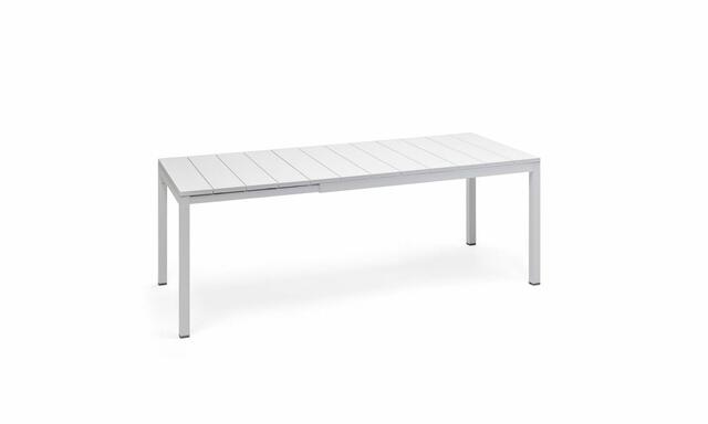 White Rio 140cm Extendable Table (6-8)