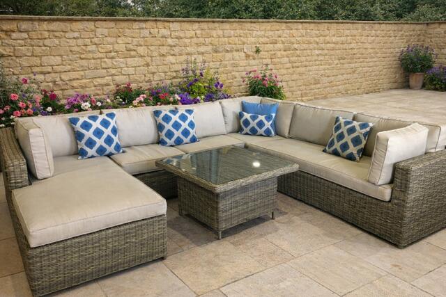 Rioja Grande Corner Modular Sofa Set with Height Adjustable Table Rioja Grande Corner Modular Sofa Set with Height Adjustable Table