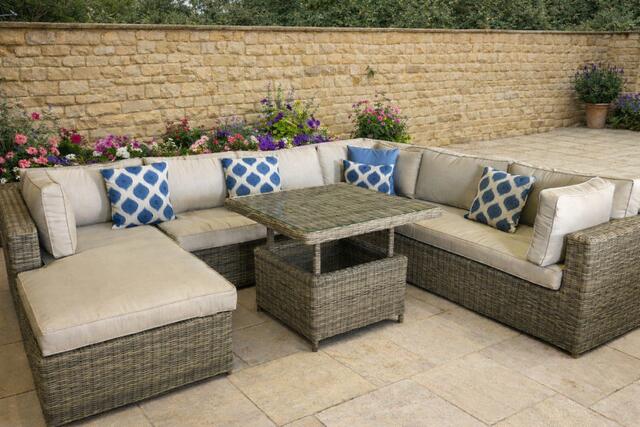 Rioja Rioja Grande Corner Modular Sofa Set with Height Adjustable Table