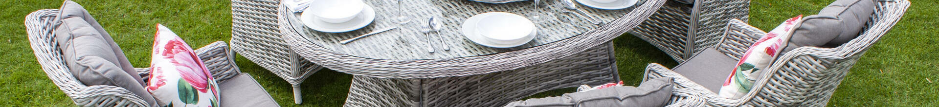 Ribera Pearl 180x120cm Elliptical Dining Set
