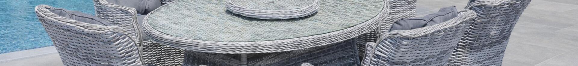 Ribera Pearl 180x120cm Elliptical Dining Set