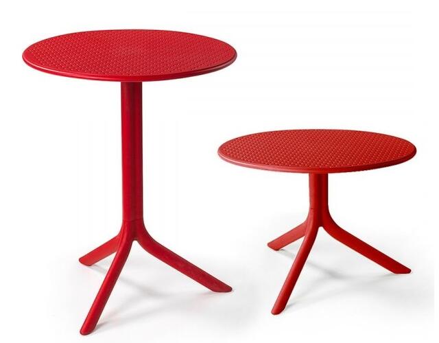 Step Height Adjustable Table Red 