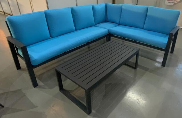 Dalia Aluminium Corner Sofa Set