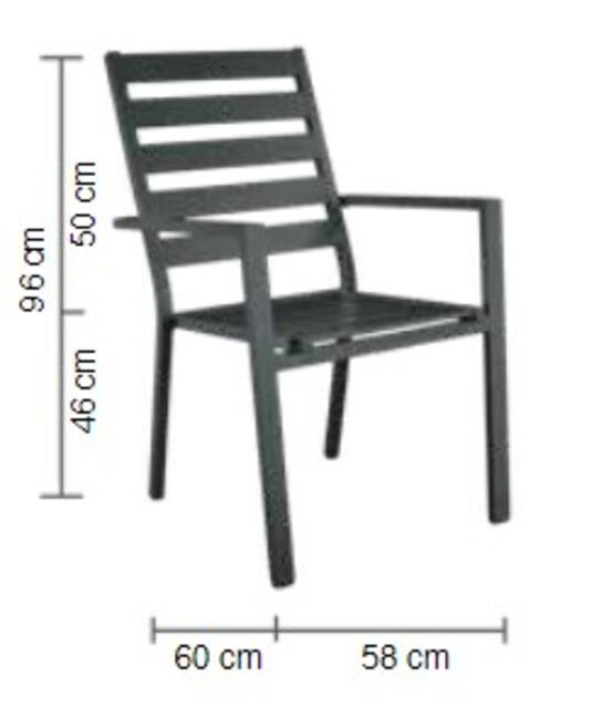 Palma Aluminium Dining Chairs