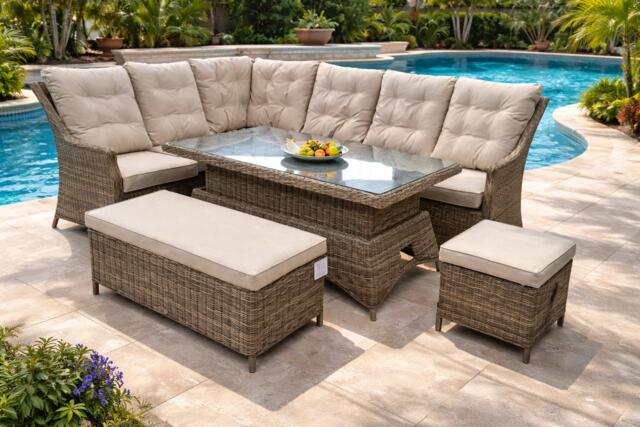 Rioja High Back Corner Dining Set