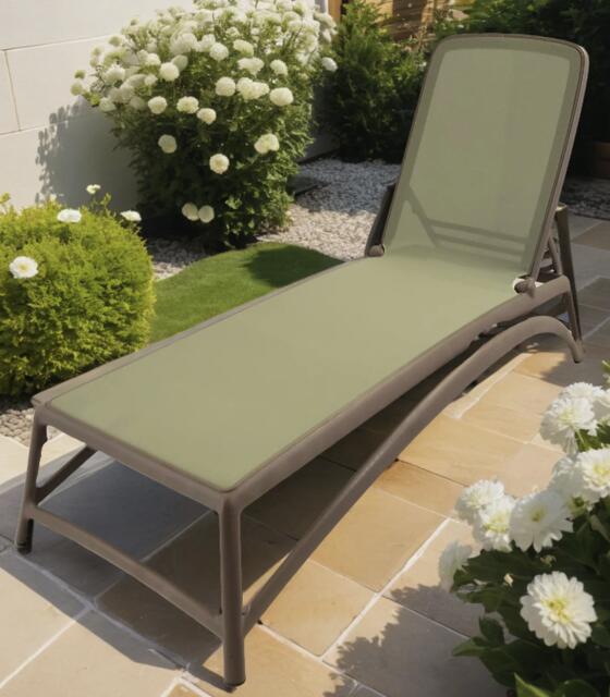 Nardi Atlantico Sun Lounger Tortora/Green