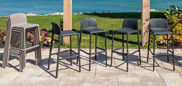 Lido Bar Stool Antracite