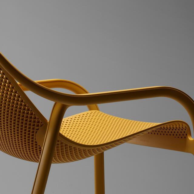 Net Lounge Chair Senape