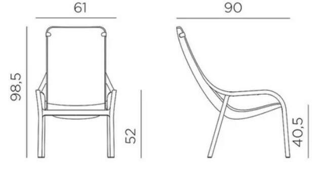 Net Lounge Chair Senape