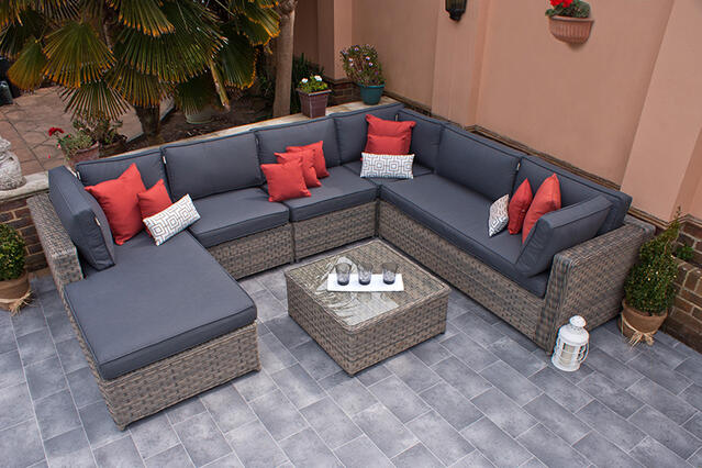 Rueda Woodash Grande Corner Modular Sofa