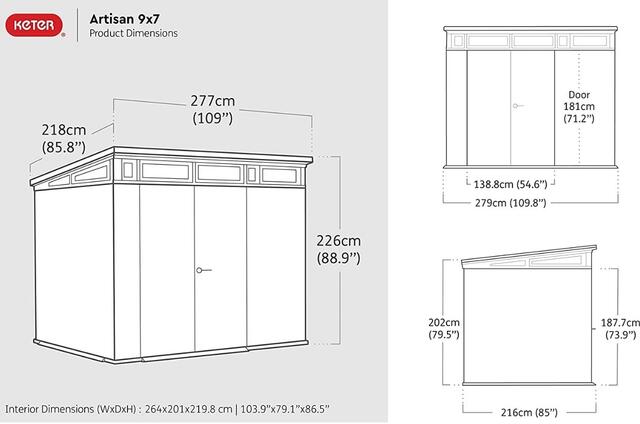 Artisan 97 (9 x 7) Shed