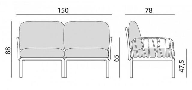 Komodo 2 Seater Sofa