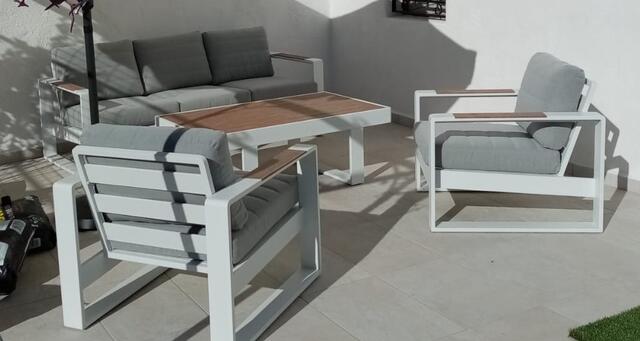 Mykonos Aluminium Sofa Set