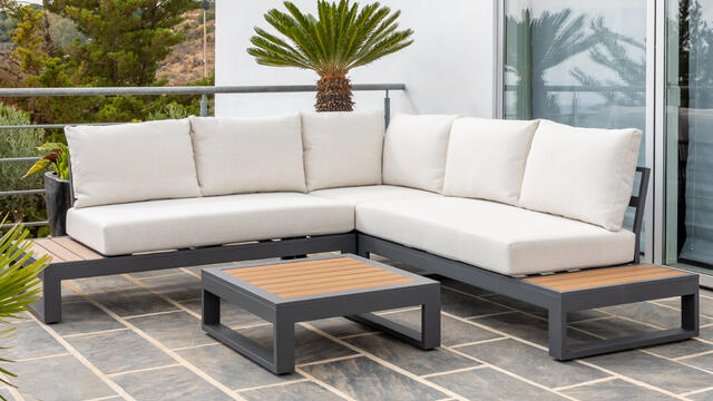 Rhodes Aluminium Corner Set Rhodes Aluminium Corner Set