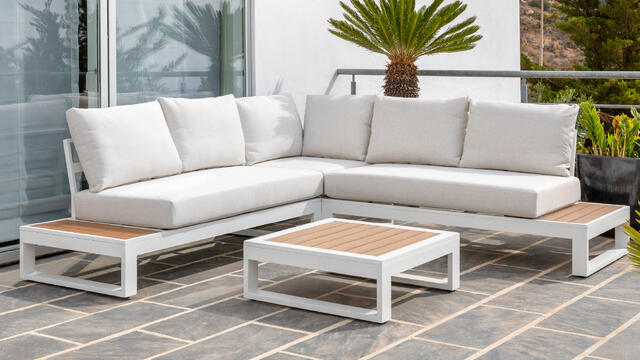 Rhodes Aluminium Corner Set Rhodes Aluminium Corner Set