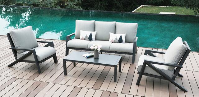 Kefalonia Aluminium Sofa Set