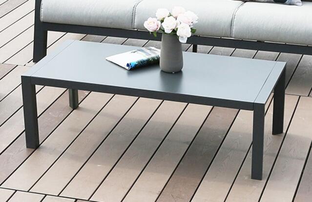 Kefalonia Antracite Aluminium Sofa Set 