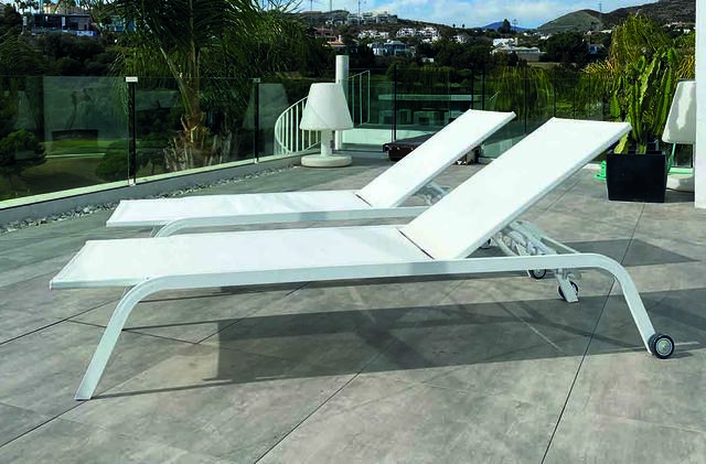 Paros Aluminium Sun Lounger