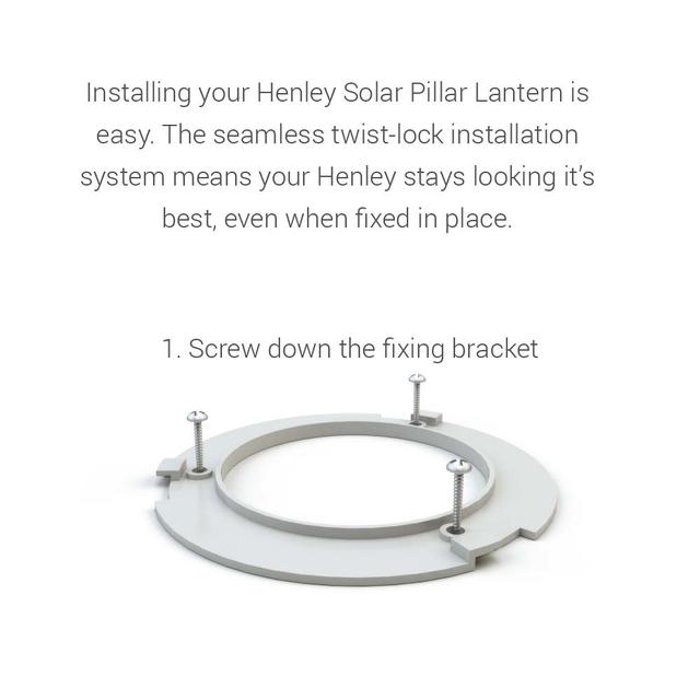 Henley Solar Pillar Light 