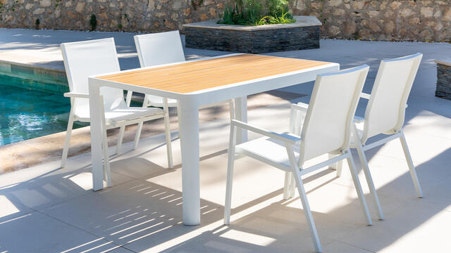 Andros Extendable Dining Table (Rectangular to Square) 