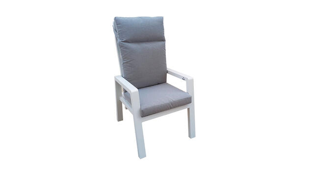 Napoles Aluminium Reclining Dining Armchair