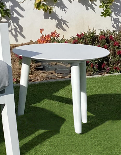 Corfu Aluminium Reclining Armchair Set White