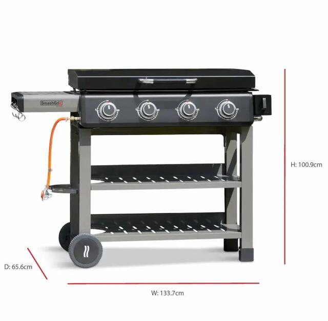 Grillstream SmashGrill 4 Burner Gas Plancha