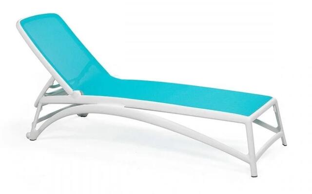 Atlantico Sun Lounger White/Celeste