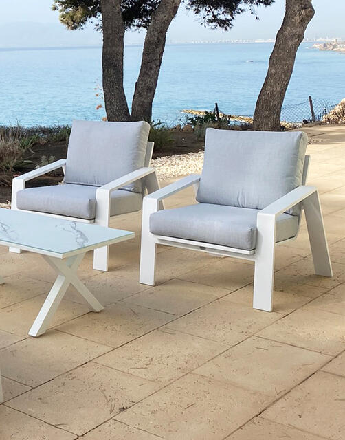 Serifos Aluminium Sofa Set