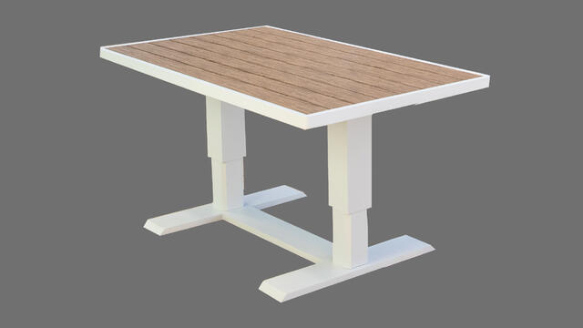 Santorini Aluminium Height Adjustable Table