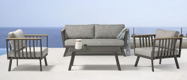 Venecia 3 Seater Aluminium Sofa Set
