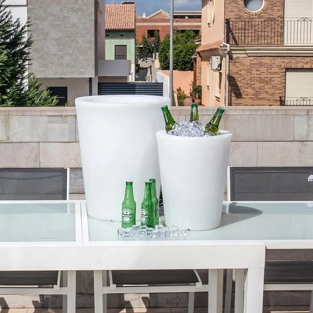 Ibiza Round Illuminated Plant Pot