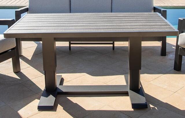 Santorini Aluminium Height Adjustable Table Antracite