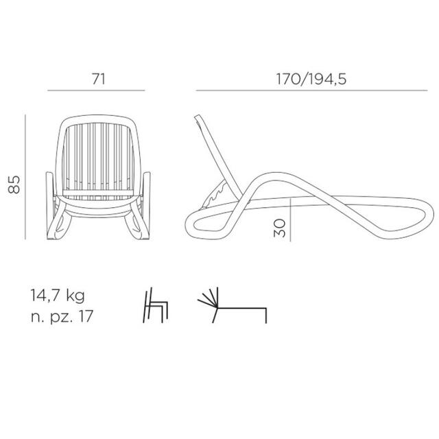 Eden Sun Lounger White