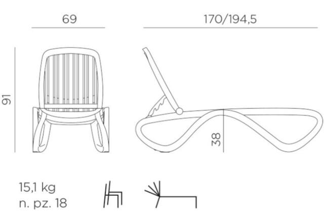 Tropico Sun Lounger White Tropico Sun Lounger White