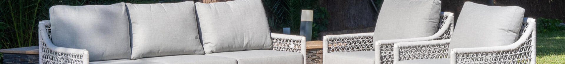 Pacific 3 Seater Light Grey Sofa Set