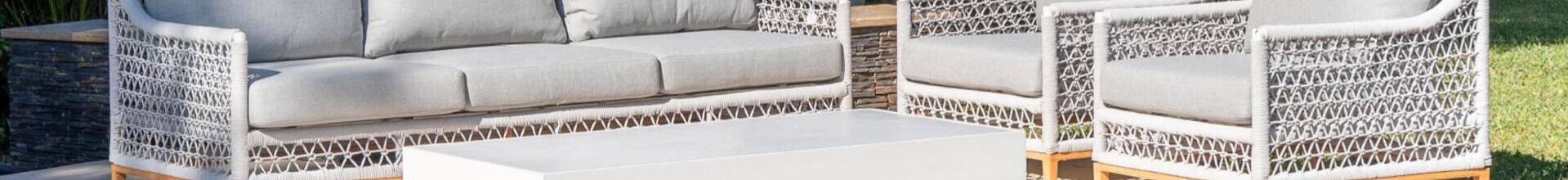 Pacific 3 Seater Light Grey Sofa Set