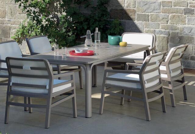 Nardi Alloro 140cm Extendable Table (6-8) Tortora Tortora